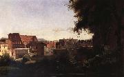 Corot Camille The theater from garden it Farnes oil